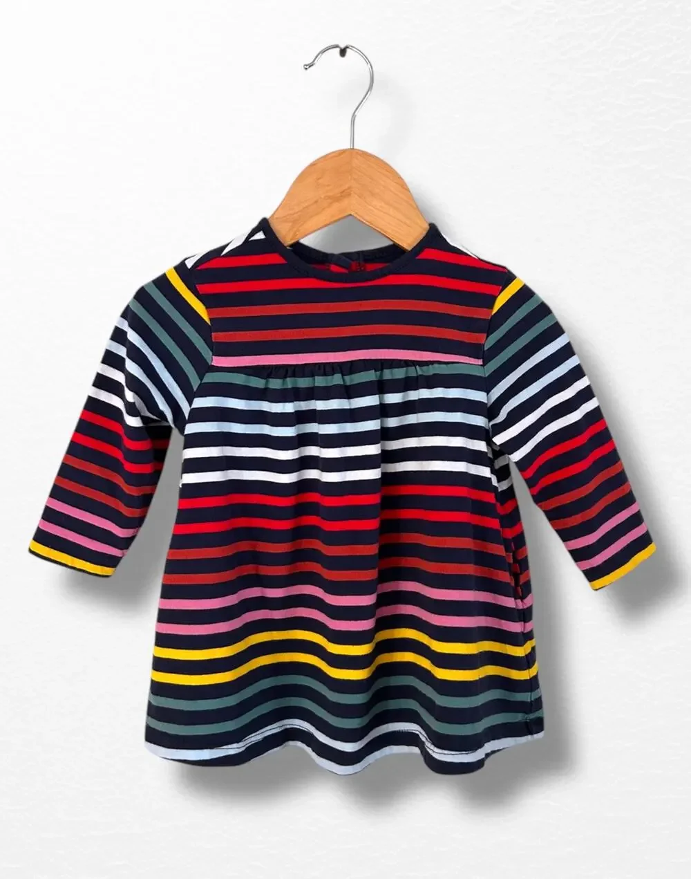 Primary Rainbow Pocket Dress, 6-12 Months